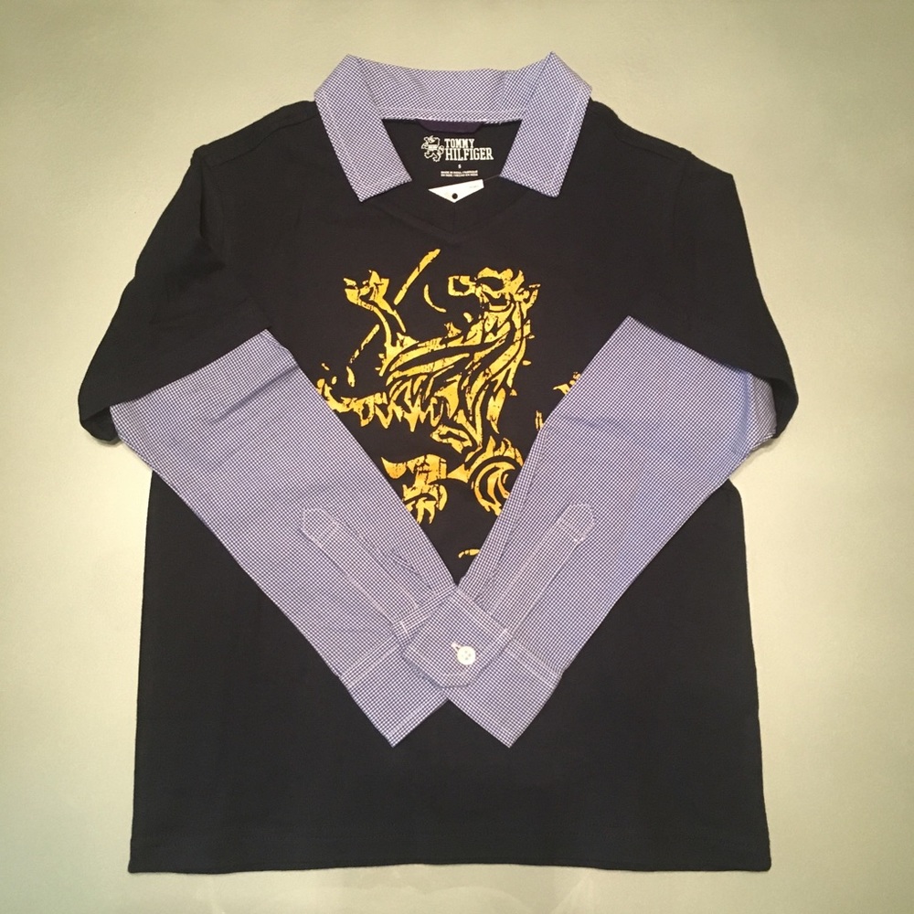NWT: Tommy Hilfiger LS Graphic Layered Tee